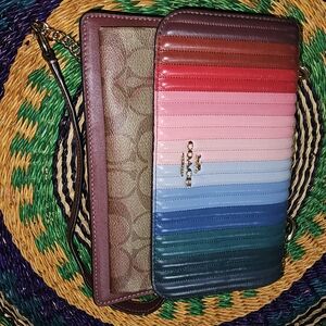 Coach Rainbow Striped Crossbody Bag